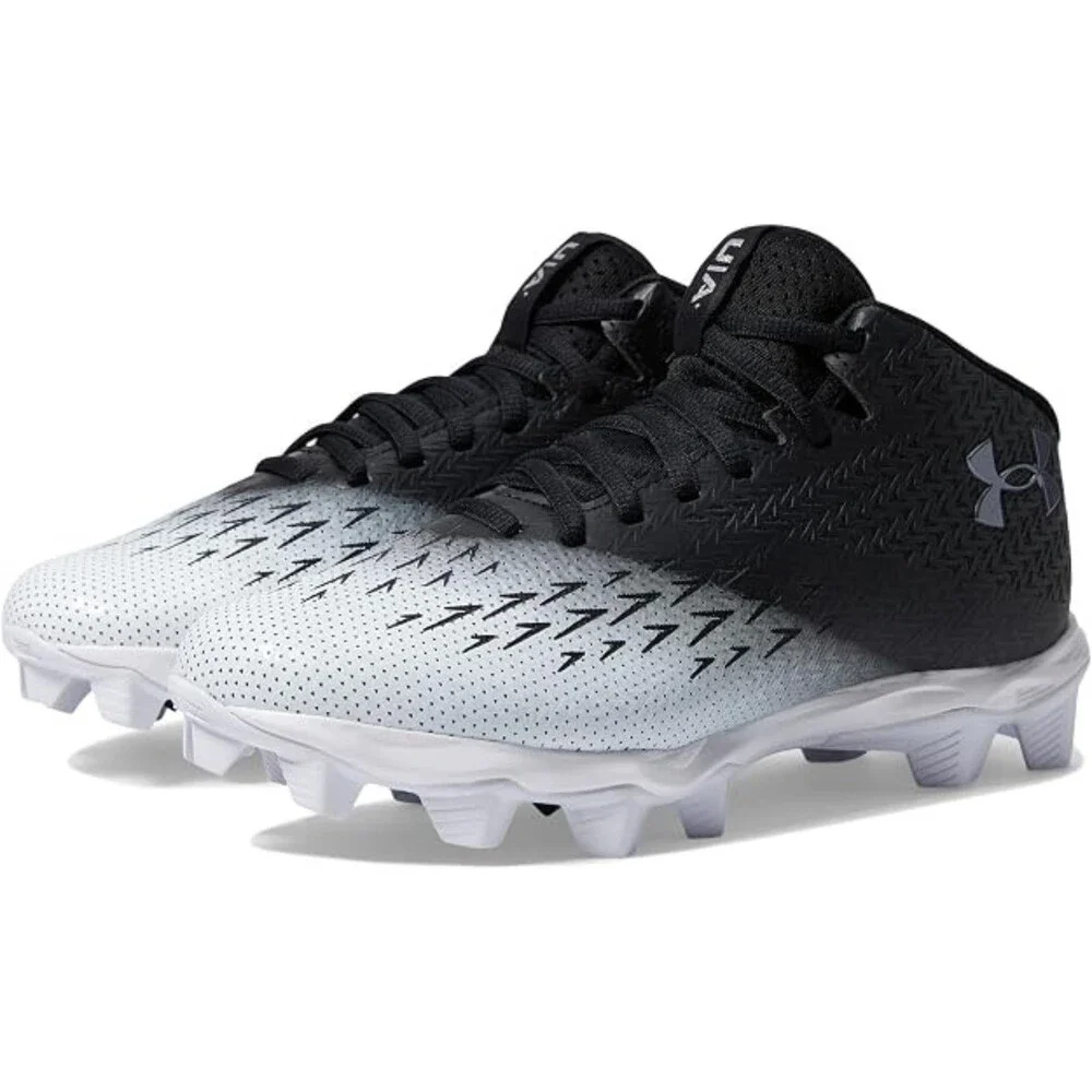 Under Armour Spotlight Franchise RM 4.0 Boys US 4 Black Football Cleats HTAT1600